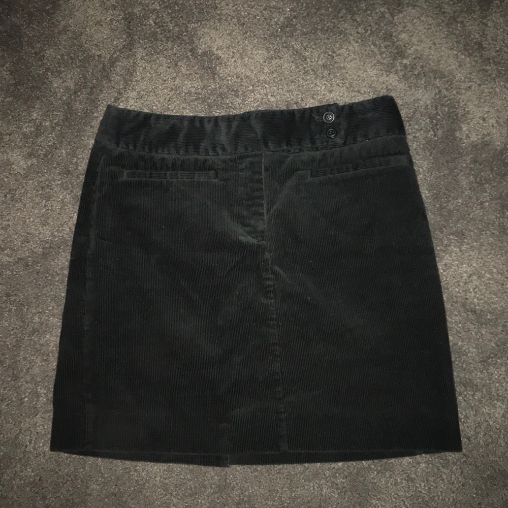 black corduroy skirt